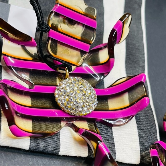 NWT Lele Sadoughi - Crystal Lily Earrings - Picture 6 of 14